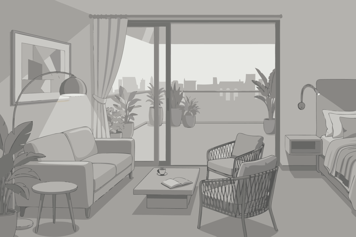 Standard Doppelzimmer mit Balkon